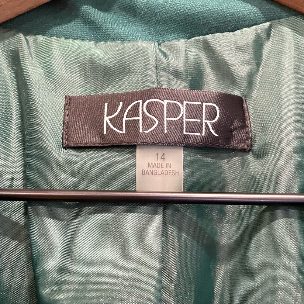 Kasper Classic Single Button Close Stretch Blazer - image 4